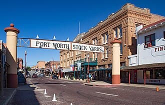 Local destination: Fort Worth, Texas (city view, not the airport terminal).