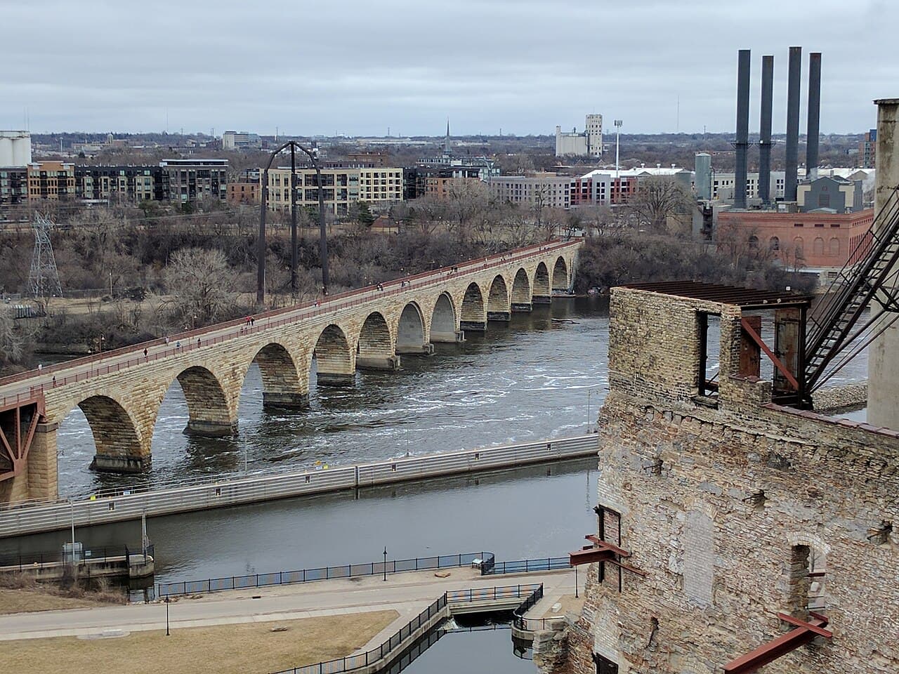 Minneapolis Riverfront, Minnesota — destination view