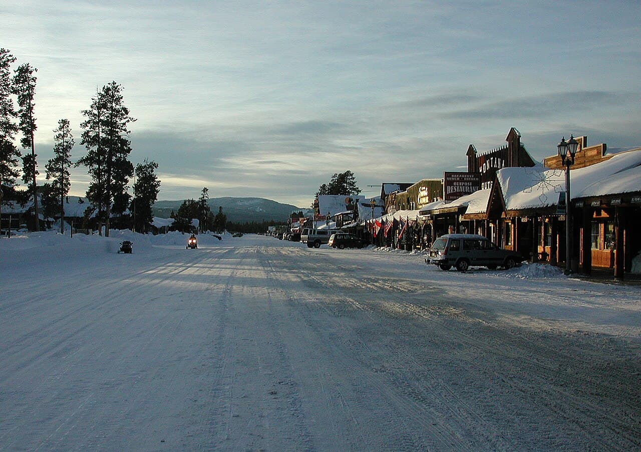 West Yellowstone Gateway, Montana — destination view