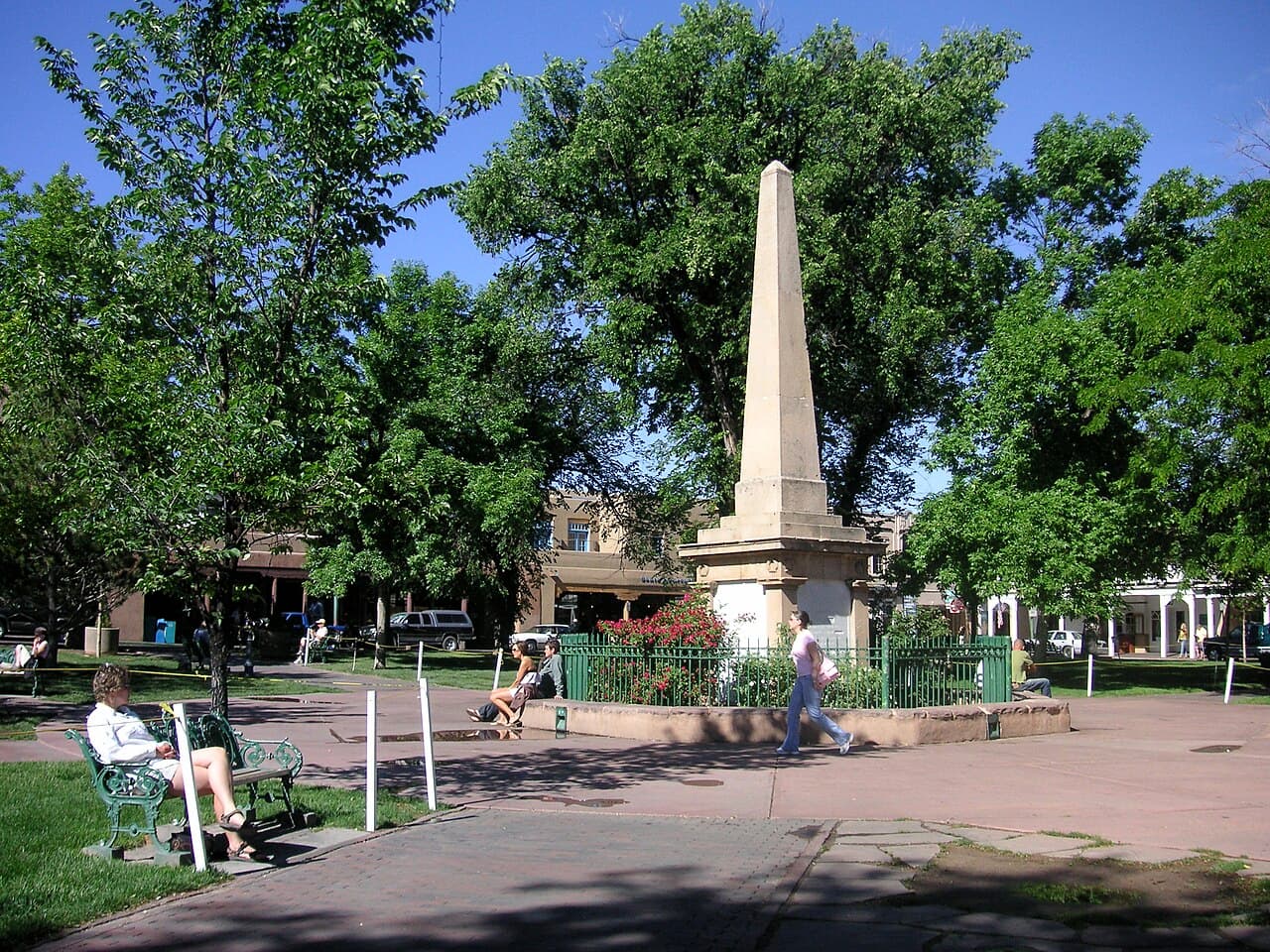 Santa Fe Plaza, New Mexico — destination view