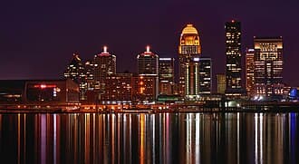Local destination: Louisville, Kentucky (city view, not the airport terminal).