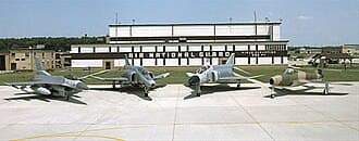 Historic aircraft display at Terre Haute Regional Airport
