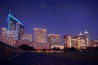 Local destination: Houston, Texas (city view, not the airport terminal).