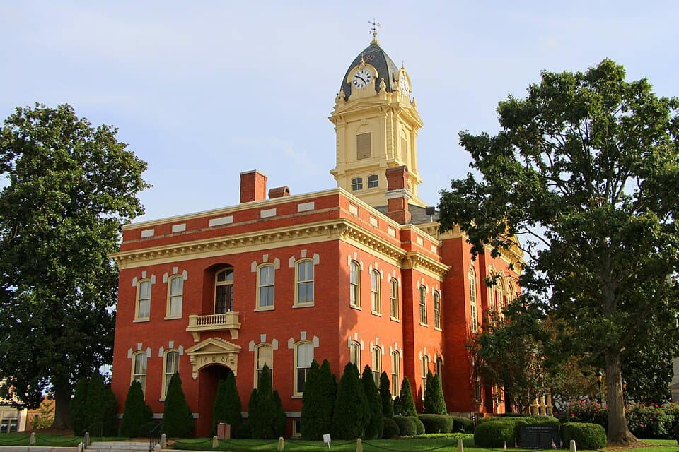 Local destination: Monroe, North Carolina (local-area view, not the airport terminal).