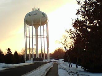 Local destination: Blaine, Minnesota (local-area view, not the airport terminal).