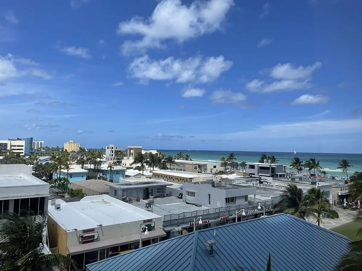 Hollywood Beach viewed from the waterfront