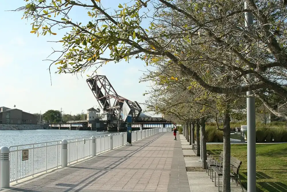Tampa Riverwalk along the Hillsborough River